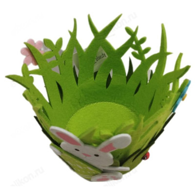 Корзина пасхальная Зайчонок на лужайке УТ-00536064-1