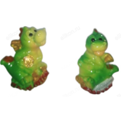 Сувенир магнит дракон керамика 23602 40шт