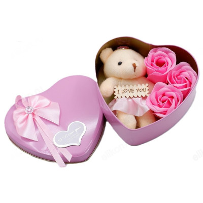 Сувенир мыло Цветы + игрушка 2407-B10-6