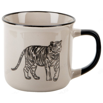 Кружка фарфоровая Тигр 360мл 2410065-1-1