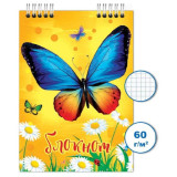Блокнот Бабочка 24л, 68*98, спираль