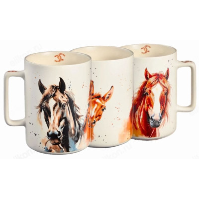 Кружка LEFARD Кони в деле 400мл 260-1061 фарфор-1