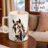 Кружка LEFARD Кони в деле 400мл 260-1061 фарфор