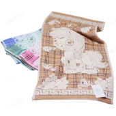 Салфетка бамбук 35*75см Символ года махра 29015