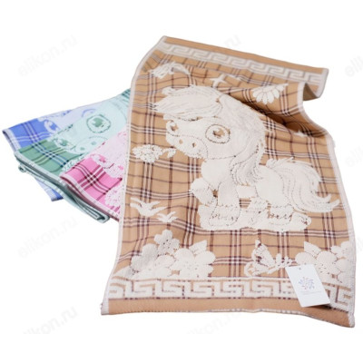 Салфетка бамбук 35*75см Символ года махра 29015