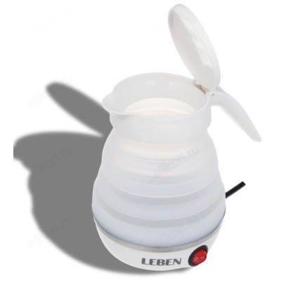 Чайник складной силикон Leben 291-109 0,6л 600Вт бел-2