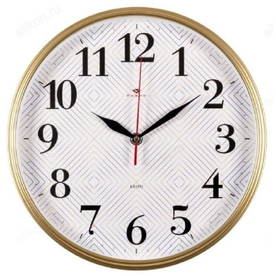 Часы настенные СН 2940-104, пластик, золотистые