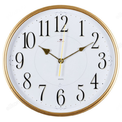 Часы настенные СН 2940 - 106, пластик, золотистые