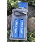 Аккумулятор AA Beston 2200 mAh USB Type-C - 2 шт.