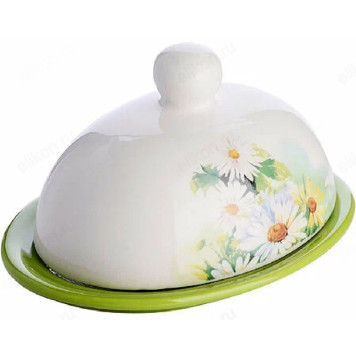 Масленка с крышкой 2пр LR30766 Ромашка