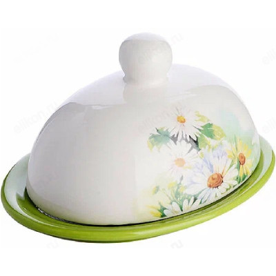 Масленка с крышкой 2пр LR30766 Ромашка