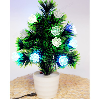 Сувенир елка подсветка 32см цветок-2