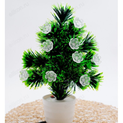 Сувенир елка подсветка 32см цветок