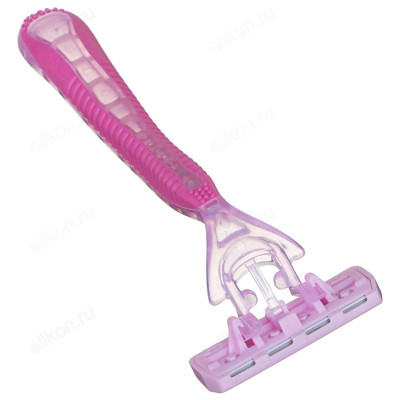 Станки для бритья женские с тройным лезвием, плавающая головка, силикон, пластик, 5 шт-2