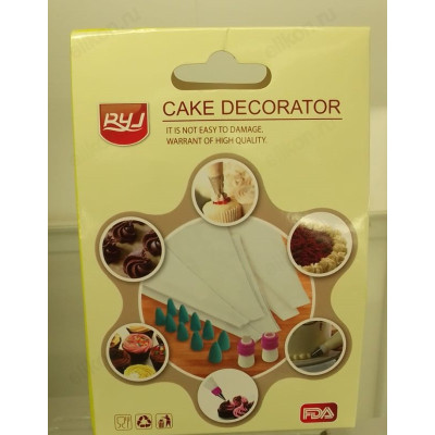 Мешок кондитерский 34632-104 10насадок