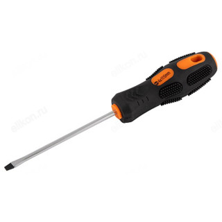 Отвертка шлицевая SL4 x100мм, двухкомпонентная рукоятка OTV005DK 356005-1