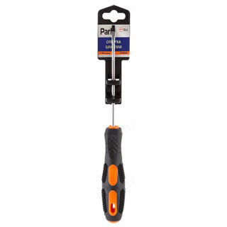 Отвертка шлицевая SL4 x100мм, двухкомпонентная рукоятка OTV005DK 356005