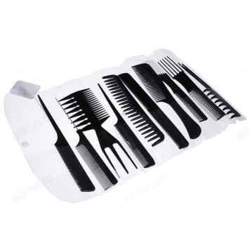 Набор расчёсок-гребней ЮниLook, 10 предметов