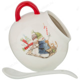 Солонка с ложкой Зимняя забава 358-1686