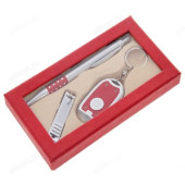 Набор подарочный 3в1 (ручка, кусачки, фонарик красный) 410675