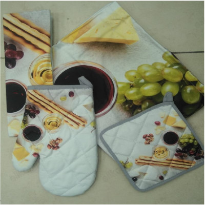 Набор текстильный кухонный 4в1