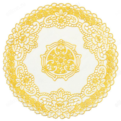 Салфетка сервировочная ажурная d-30см 418-005 ПВХ-1