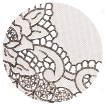 Салфетка сервировочная ажурная d-30см 418-005 ПВХ-2