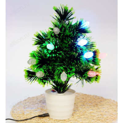 Сувенир елка подсветка 42см шишка