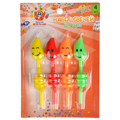 Набор свечей для торта Капитан Весельчак 437-232-2