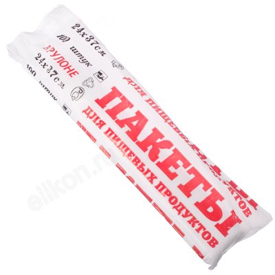 Пакеты для продуктов 100шт 24*37см рулон 438-001