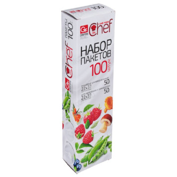 Набор пакетов GRIFON Chef 100шт 22*37см 438-175