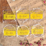 Набор струн для акустической гитары 6шт металл 4417166