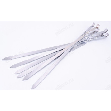 Шампур плоский 450*10 6шт в чехле