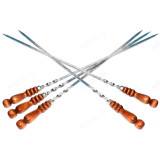 Шампур с деревян ручкой 45 см