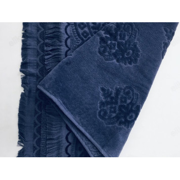 Полотенце велюр/махра45*90см для лица с бахромой-7