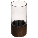 Ваза 25,5см стекло с МДФ 502-064