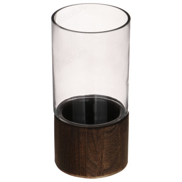 Ваза 25,5см стекло с МДФ 502-064