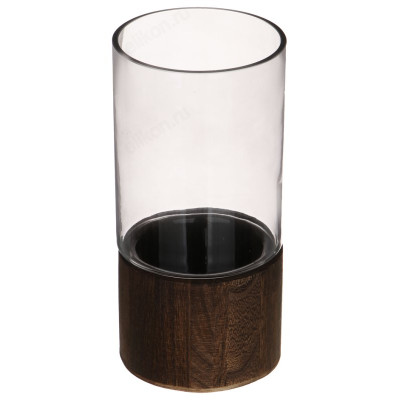 Ваза 25,5см стекло с МДФ 502-064