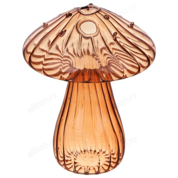 Ваза в форме гриба 12см стекло 502-973