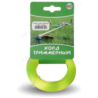 Леска для триммера ЗВЕЗДА 1,6мм 15м ProfMaer 510360