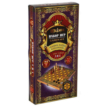 Набор игр 3в1 шахматы, шашки, нарды 539-004-4