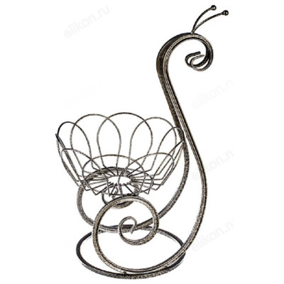 Подставка для цветов 54950 Улитка малая антик бронза 45*35*25см металл