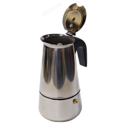 Кофеварка гейзерная 200мл (55905) нерж-1