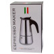 Кофеварка гейзерная 200мл (55905) нерж