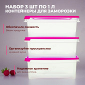 Контейнер для заморозки 57036 Морозко 1,0л 3шт