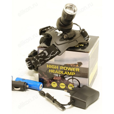 Фонарь налобный арт 5836  аккумуляторный