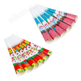 Набор праздничных гудков 6шт, 20,5х3,5см, Капитан Весельчак бумага, пластик, 2 вида, 530154/146