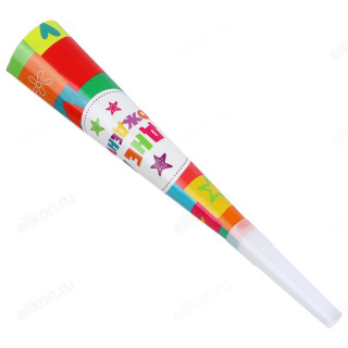 Набор праздничных гудков 6шт, 20,5х3,5см, Капитан Весельчак бумага, пластик, 2 вида, 530154/146-3