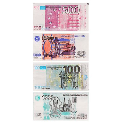 Салфетка сувенирная бумажная, 5 видов