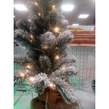 Сувенир елка искусственная 60см в снегу, светящаяся